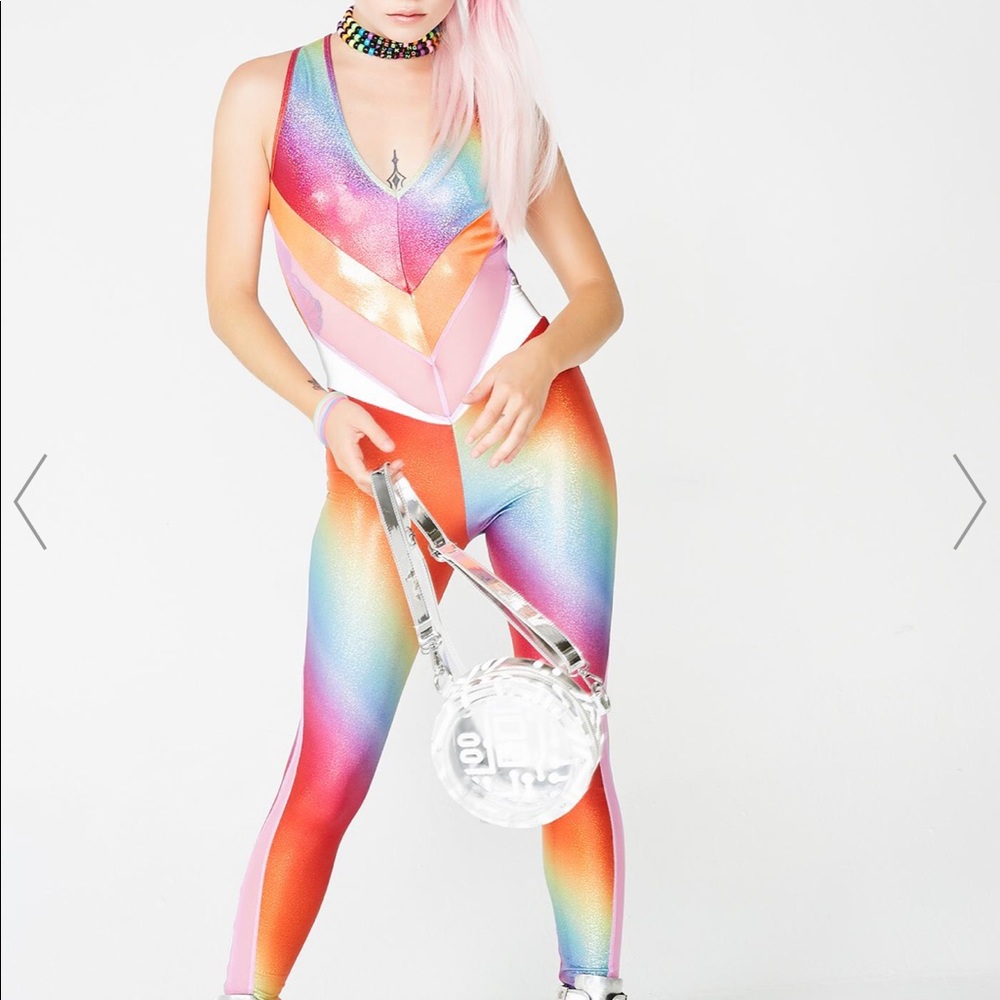 Burnt Soul Rocket Catsuit (Rainbow holographic)